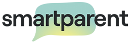 Smartparent logo with the wordmark over a soft green-to-yellow gradient background.